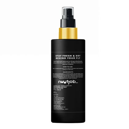 Nuutjob Quick Fix Combo Nuutclean Dry Wash + Nuut Fresh Intimate Deo Spray 200ml Combo pack