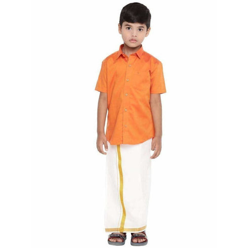 Ramraj Giza Cotton Set Orange