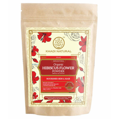 Khadi Natural Organic Hibiscus Flower Powder 100g