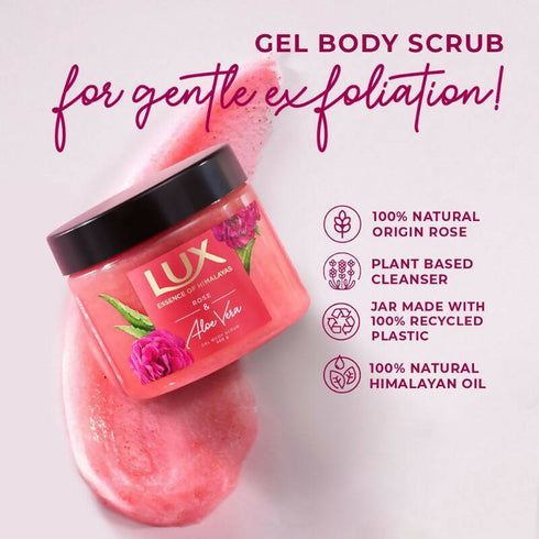 Lux Essence Of Himalayas Rose And Aloe Vera Gel Body Scrub
