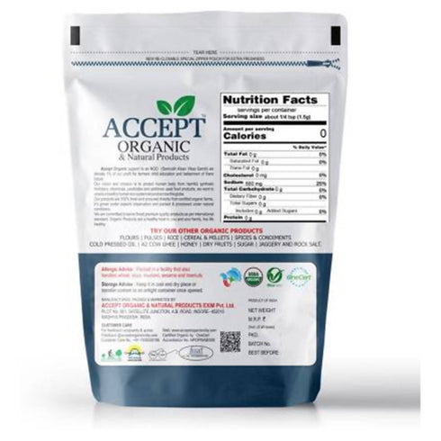 Accept Organic & Natural Products Black Salt