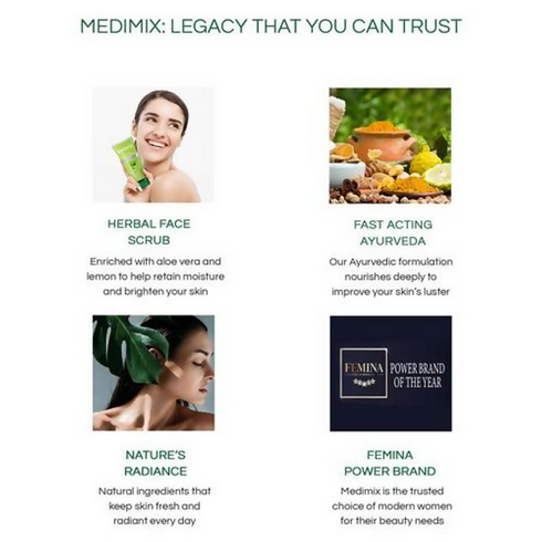 Medimix Ayurvedic Everyday Face Scrub with Aloe Vera And Lemon