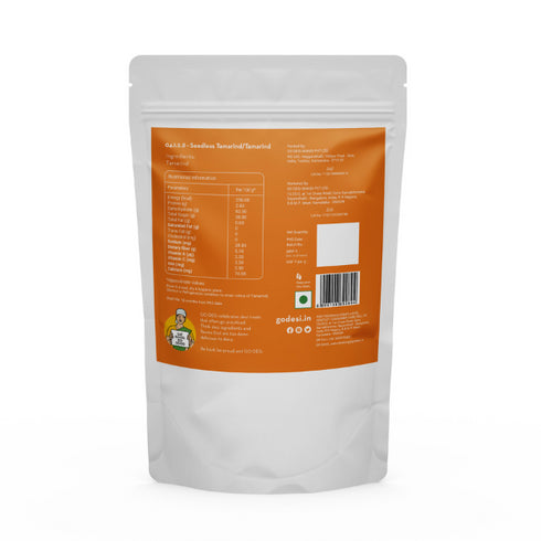 Go Desi Seedless Raw Tamarind Slab