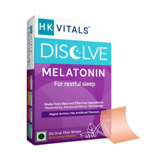 HK Vitals Disolve Melatonin Strips Mint Lemon Flavour