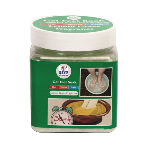 Rexo Gel Feet Soak Professional Pack Lemon Grass,jar of 200 gm Gel