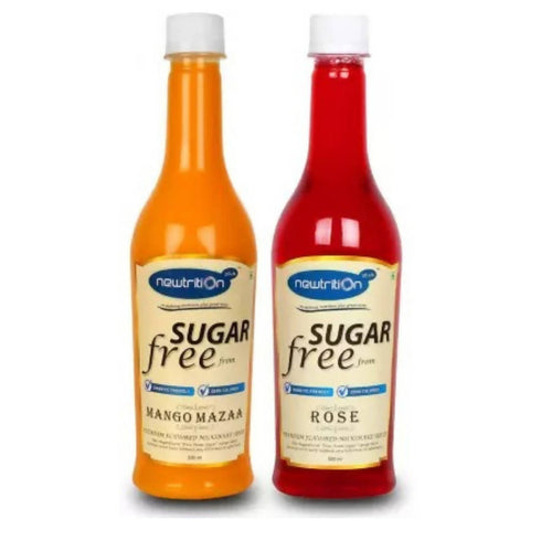 Newtrition Plus Sugar Free Mango Rose Syrup