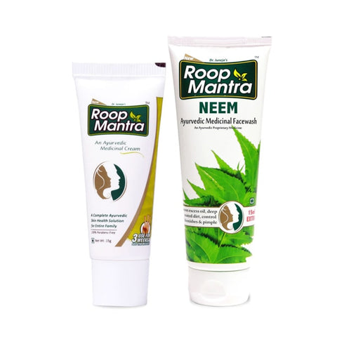 Roop Mantra Combo Pack of Face Cream 15gm & Neem Face Wash 115ml