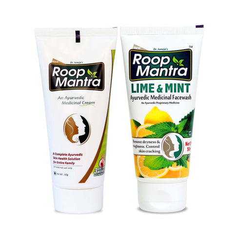 Roop Mantra Combo Pack of Face Cream 60gm & Lime Mint Face Wash 50ml