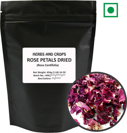 Herbs And Corps Rose Petals Dried 454gm