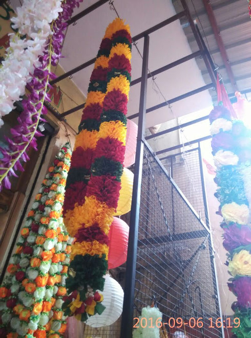 Multi Color Big Flower Garland 6ft