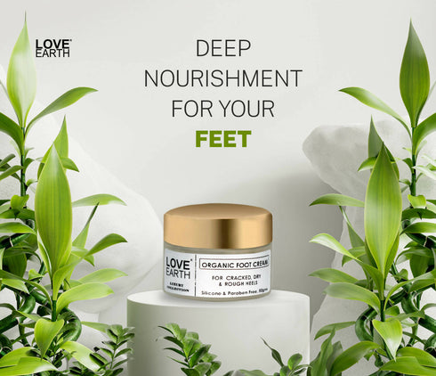 Love Earth Organic Foot Cream For Cracked and Dry Heels
