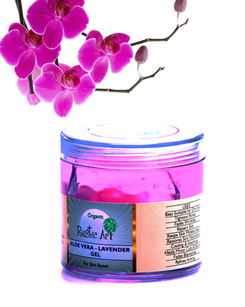 Rustic Art Organic Aloe Vera Lavender Gel 100g