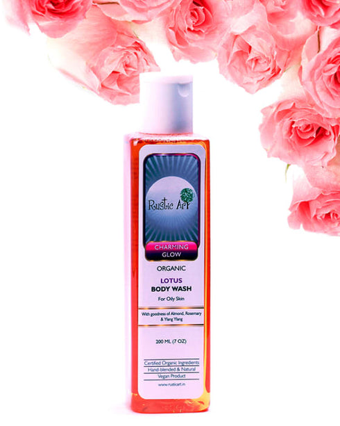 Rustic Art Organic Lotus Body Wash 200 ml