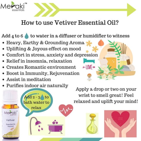 Meraki Essentials Vetiver Essential Oil
