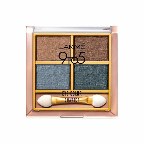 Lakme 9 To 5 Eye Color Quartet Eye Shadow | Smokey Glam
