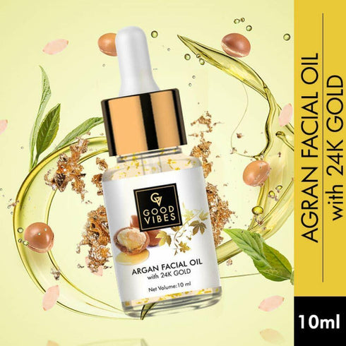 Good Vibes Argan With 24K Gold Facial Oil 10ml