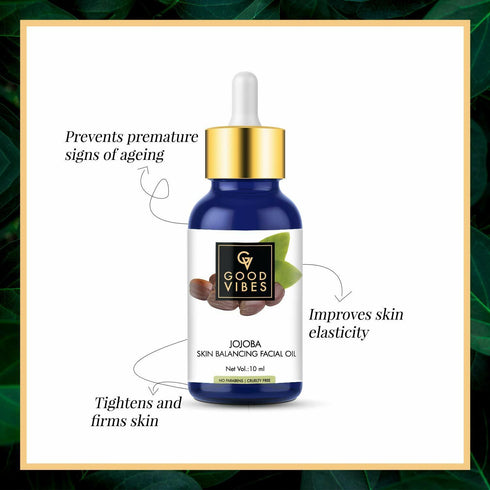 Good Vibes 100% Pure Cold Pressed Carrier Jojoba Oil For Hair & Skin 50ml