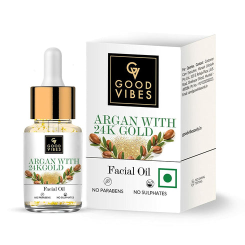 Good Vibes Argan With 24K Gold Facial Oil 10ml