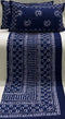 Clovers & Crafts Daboo Double Bedsheet With Two Pillow Covers - Blue