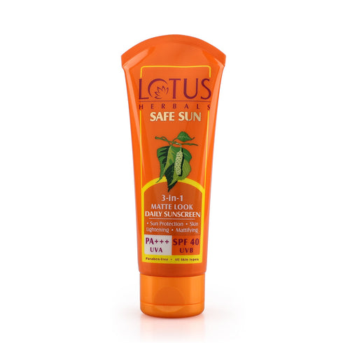 Lotus Safesun 3 In 1 Matte Look Daily Sunscreen Spf 40 Pa