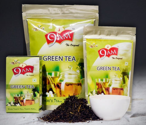 9AM Assam Green Tea 100gms
