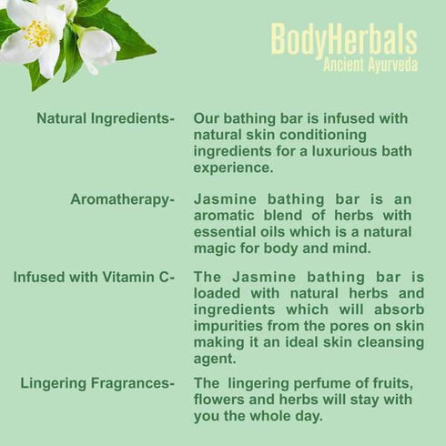 Bodyherbals Sensual, Hand Made Jasmine Bathing Bar