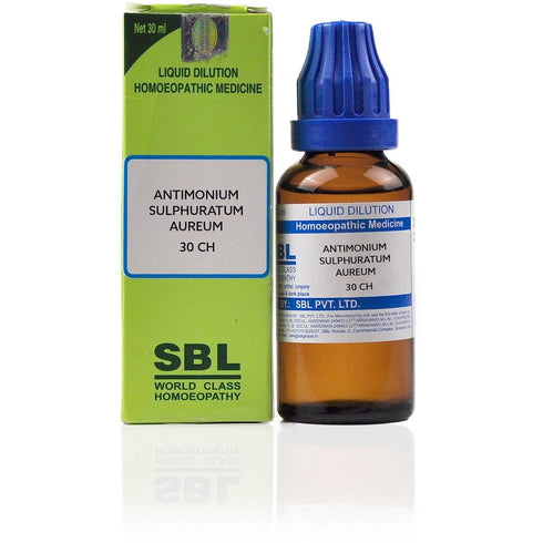 SBL Antimonium Sulphuratum Aureum Dilution 30 CH
