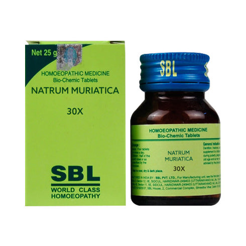 SBL Natrum Muriatica Biochemic Tablet 30X