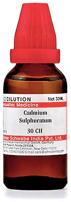 Dr Willmar Schwabe India Cadmium Sulphuratum Dilution 30 CH
