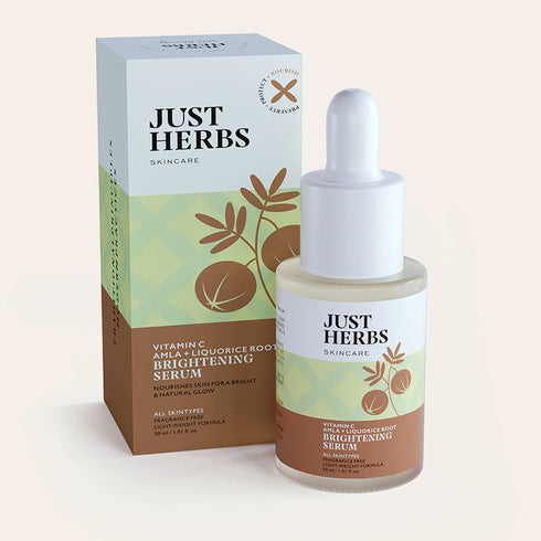 Just Herbs Vitamin C Amla & Liquorice Root Brightening Serum 30ml