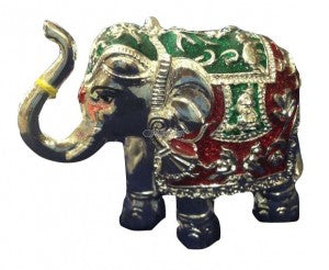 Silver Coated Elephant Statue