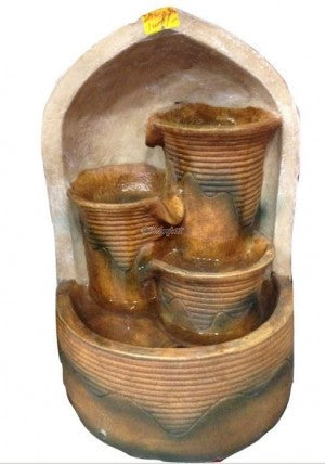 Glass Water Fall Made Up Of Poly Stone