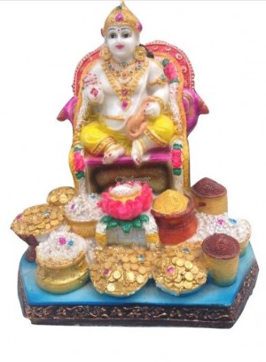 Kubera Statue Made Up Of Poly Stone