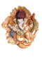 Ganesh Curved On A Leaf Made Up Of Poly Stone