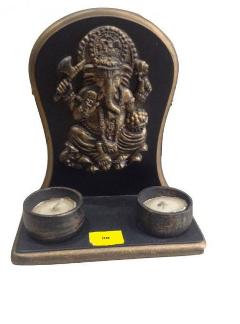 Ganesh Statues With Deepas
