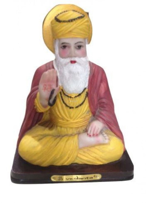 Guru Nanak Statue In A Sitting Posture Made Up Of Poly Stone