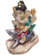 Ganesh On A Rat - Mushika Statue Made Up Of Poly Stone