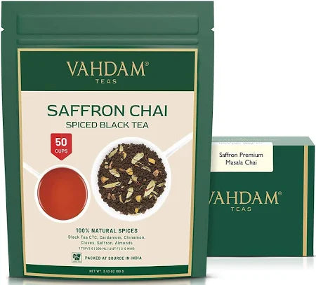 Vahdam Tea Saffron Masala Chai Tea