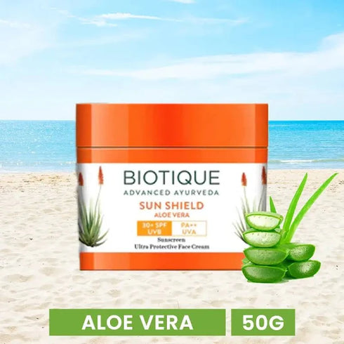 Biotique Bxl Cellular Aloe Vera Protection SPF 30 UVA/UVB Sunscreen Cream 50g