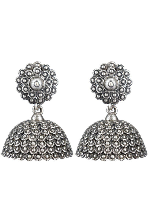 Flower Style Jhumka Earrings 20g