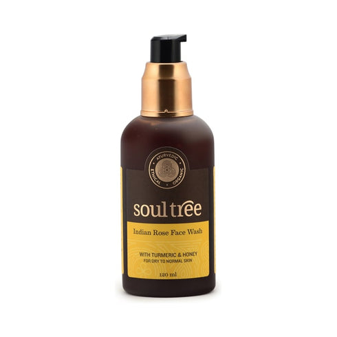 Soul Tree Indian Rose Facewash with Turmeric and Honey 120 ml