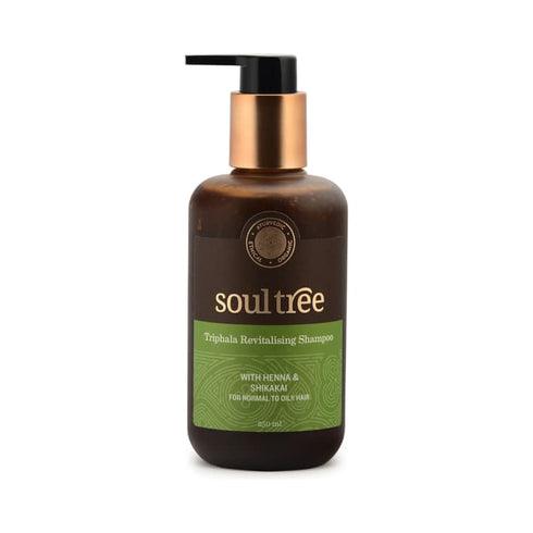 Soul Tree Triphala Revitalising Shampoo with Henna and Shikakai bottle of 250 ml Shampoo
