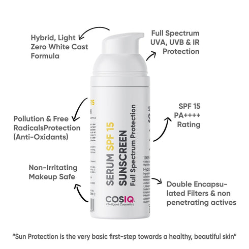 Cosiq SPF 15 Indoor Sunscreen Serum 30ml