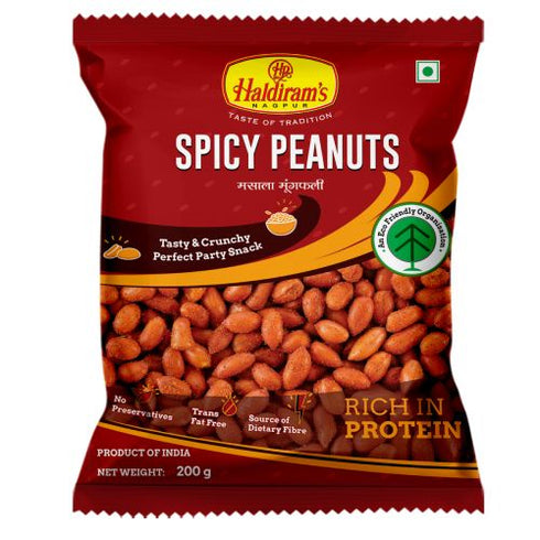 Haldiram Spicy Peanuts (pack of 4) 200 gms each