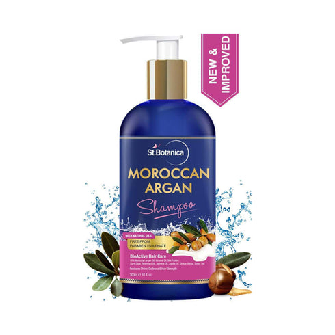 St.Botanica Moroccan Argan Hair Shampoo bottle of 300 ml Shampoo