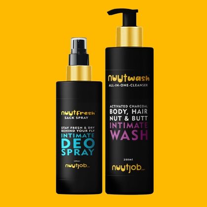 Nuutjob Stay Fresh 300ml Combo Intimate And Hygiene Wash + Intimate Deo