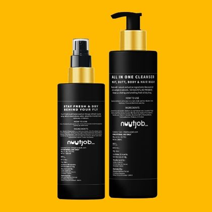 Nuutjob Stay Fresh 300ml Combo Intimate And Hygiene Wash + Intimate Deo