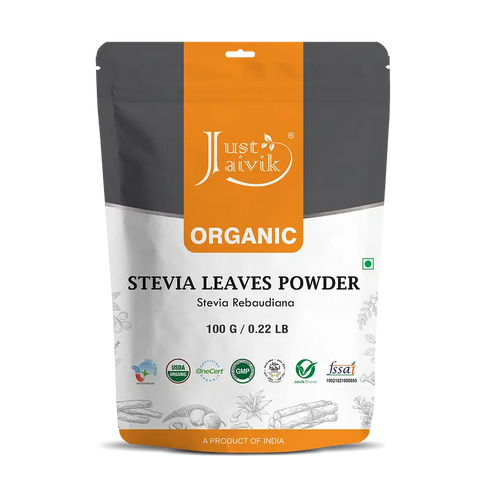 Just Jaivik Organic Stevia Leaves Powder
