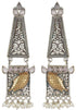 Golden Fish Studded Oxidised Earrings 20g