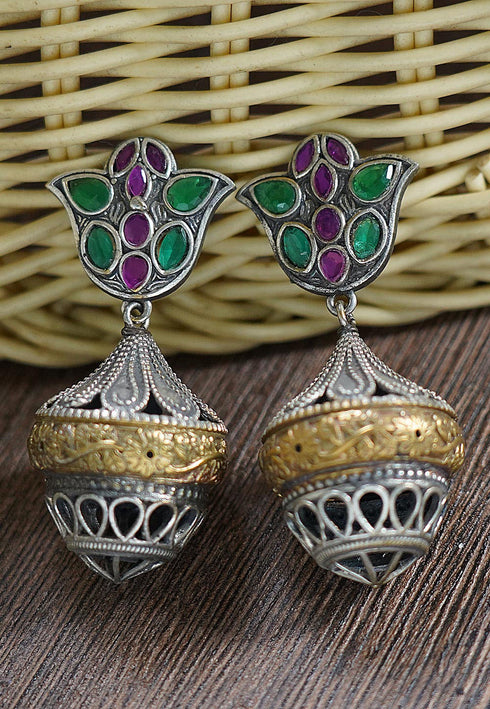 Jhumar Style  Oxidised Jhumka 20g